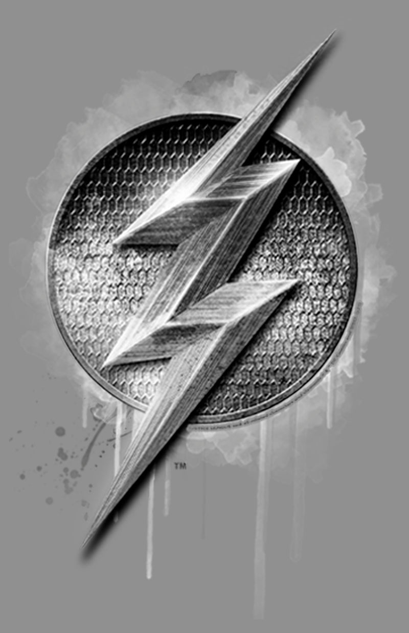 Women's Zack Snyder Justice League The Flash Silver Logo Racerback Tank Top