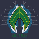 Women's Zack Snyder Justice League Aquaman Comic Logo T-Shirt