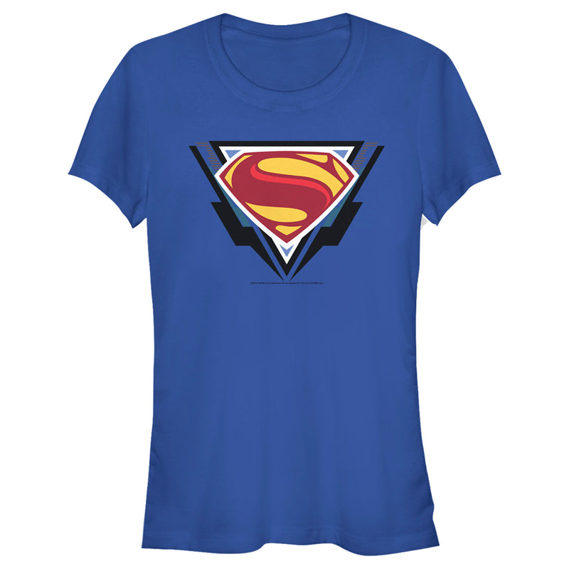 Junior's Zack Snyder Justice League Superman Comic Logo T-Shirt