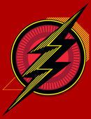 Men's Zack Snyder Justice League The Flash Comic Logo T-Shirt
