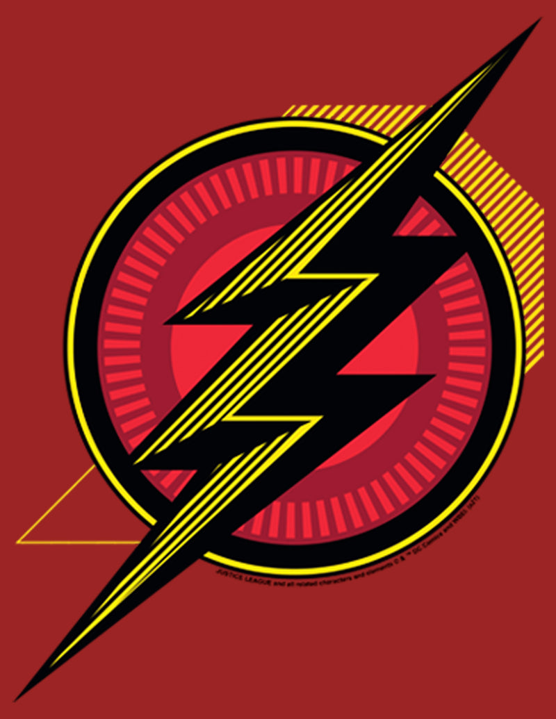 Women's Zack Snyder Justice League The Flash Comic Logo T-Shirt