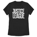 Women's Zack Snyder Justice League Stacked Large Logo Reverse T-Shirt