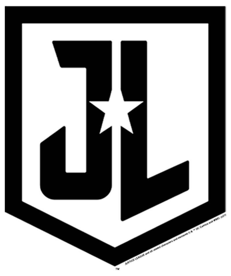 Junior's Zack Snyder Justice League Badge Logo Reverse T-Shirt