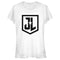 Junior's Zack Snyder Justice League Badge Logo Reverse T-Shirt