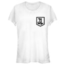 Junior's Zack Snyder Justice League Pocket Badge Logo T-Shirt