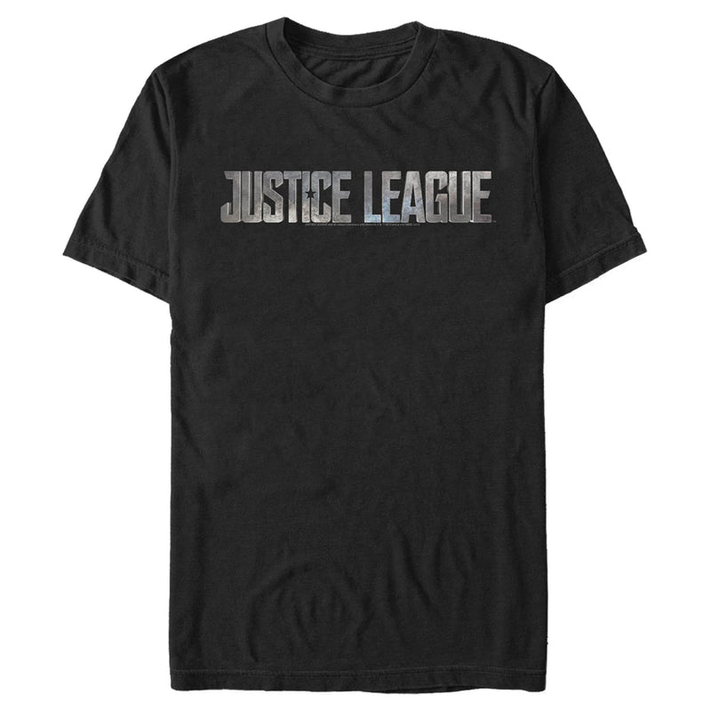 Men's Zack Snyder Justice League Small Stone Logo T-Shirt