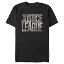 Men's Zack Snyder Justice League Stacked Stone Logo T-Shirt