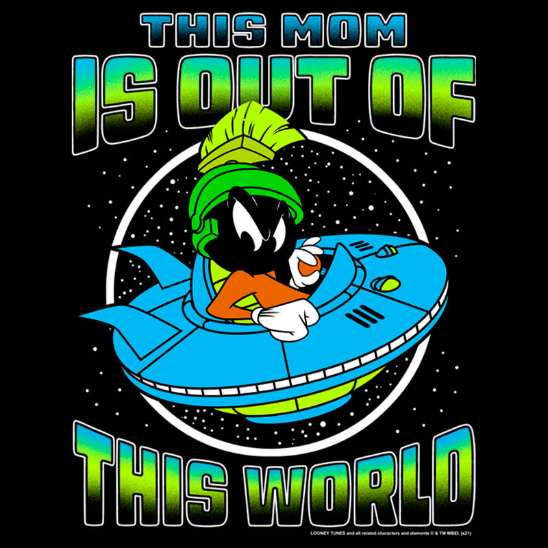Men's Looney Tunes Mother's Day Marvin the Martian This Mom is Out of This World T-Shirt