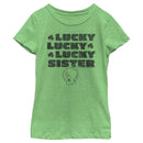 Girl's Looney Tunes St. Patrick's Day Tweety Lucky Lucky Lucky Sister T-Shirt