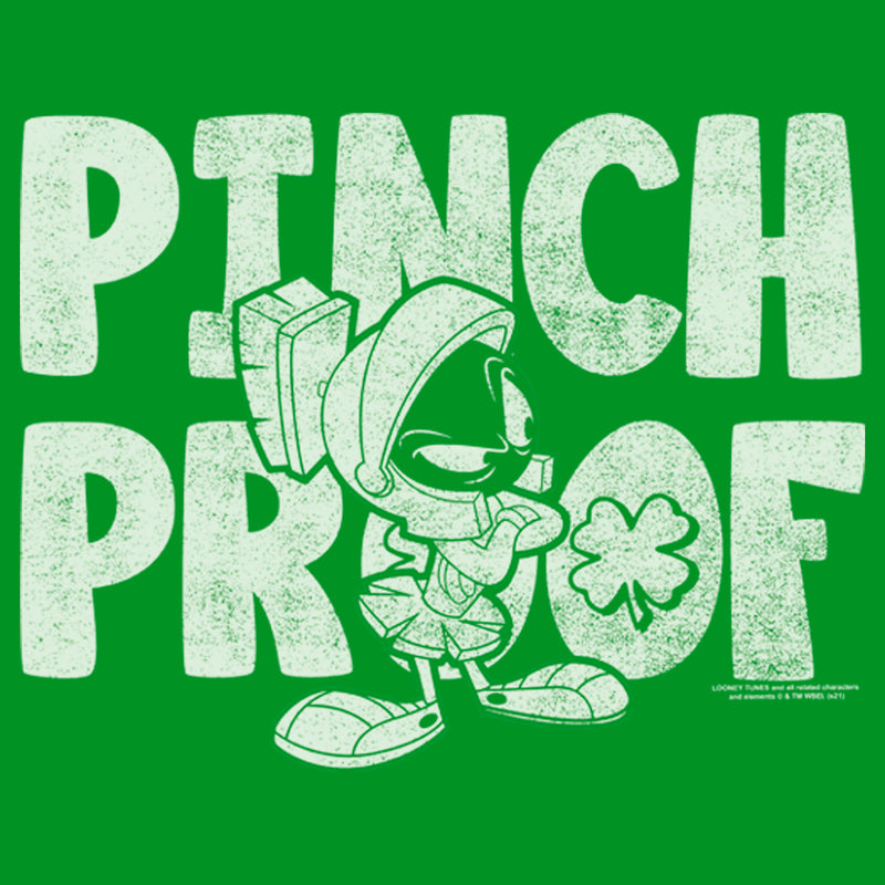 Boy's Looney Tunes St. Patrick's Day Marvin the Martian Pinch Proof T-Shirt