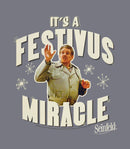 Women's Seinfeld Frank Costanza It's a Festivus Miracle Snow T-Shirt