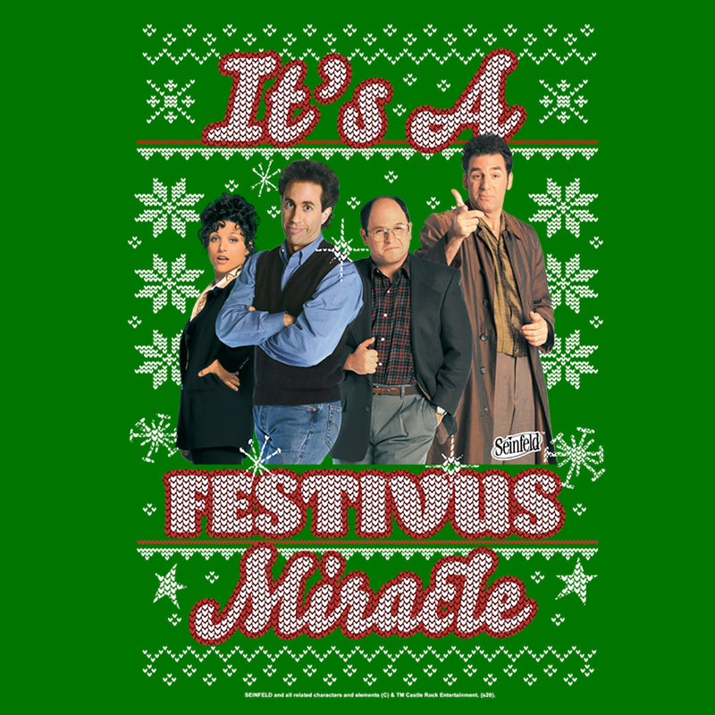 Men's Seinfeld It's A Festivus Miracle Sweater Print T-Shirt