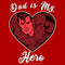 Men's Superman Valentine's Day Dad is My Hero T-Shirt