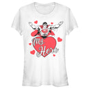 Junior's Superman Valentine's Day My Hero T-Shirt