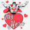 Women's Superman Valentine's Day My Hero T-Shirt