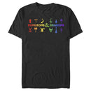 Men's Dungeons & Dragons Rainbow Symbol Logo T-Shirt