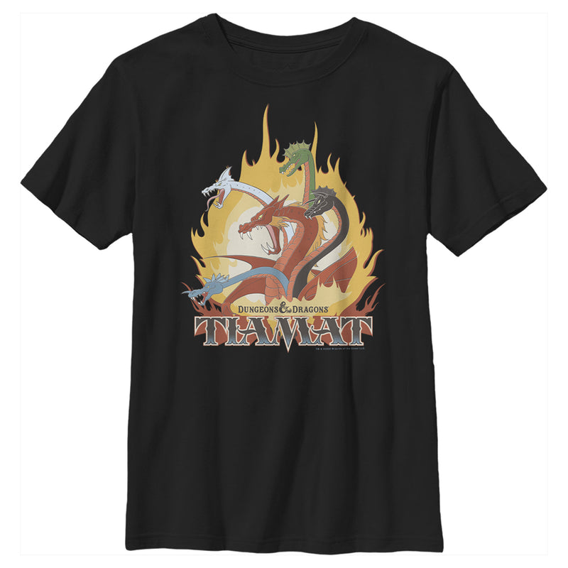 Boy's Dungeons & Dragons Tiamat Dragon Cartoon T-Shirt