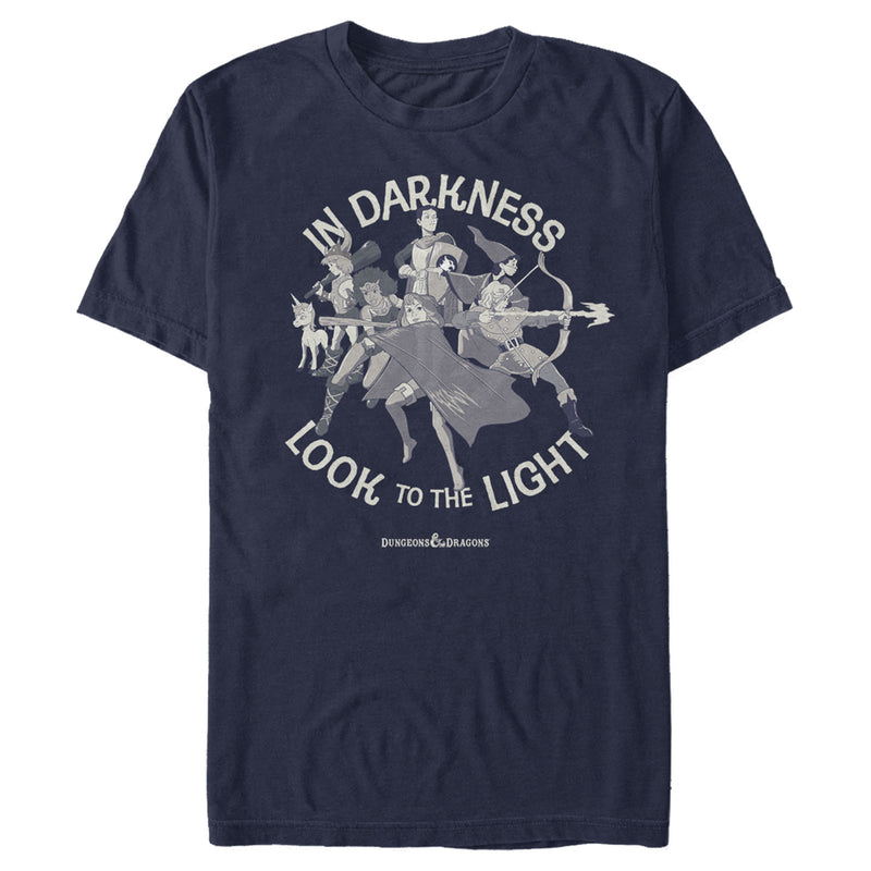 Men's Dungeons & Dragons In Darkness Look to Light Cartoon T-Shirt