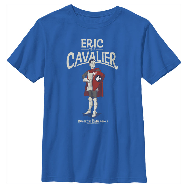 Boy's Dungeons & Dragons Eric the Cavalier Pose Cartoon T-Shirt