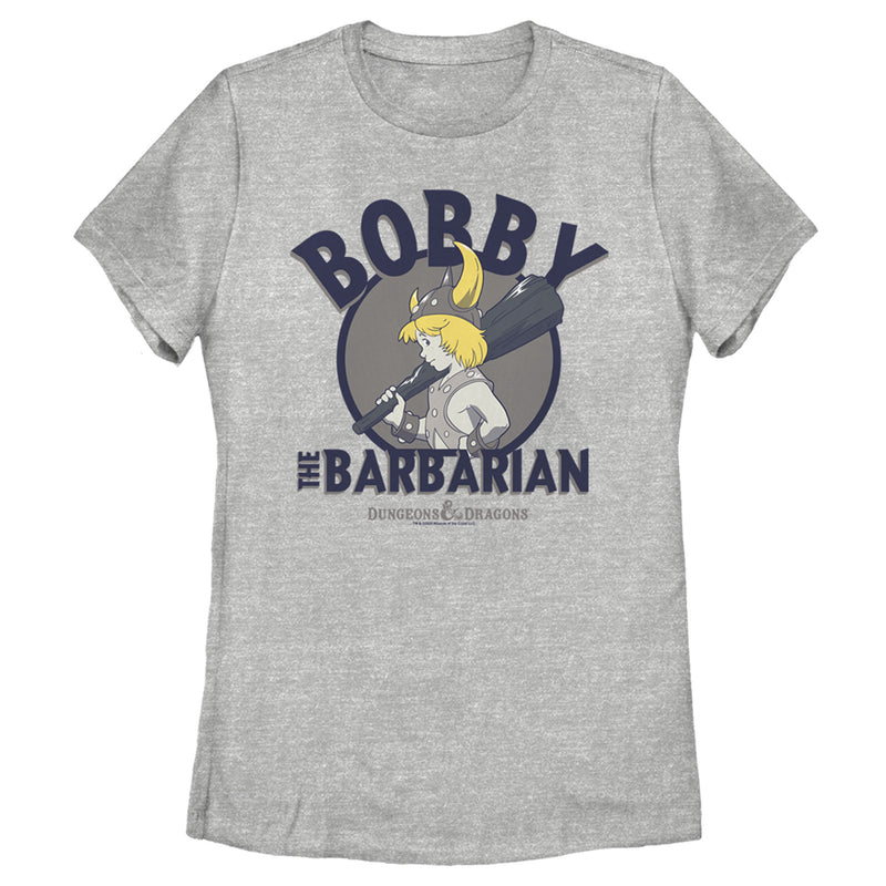 Women's Dungeons & Dragons Bobby the Barbarian Club Cartoon T-Shirt