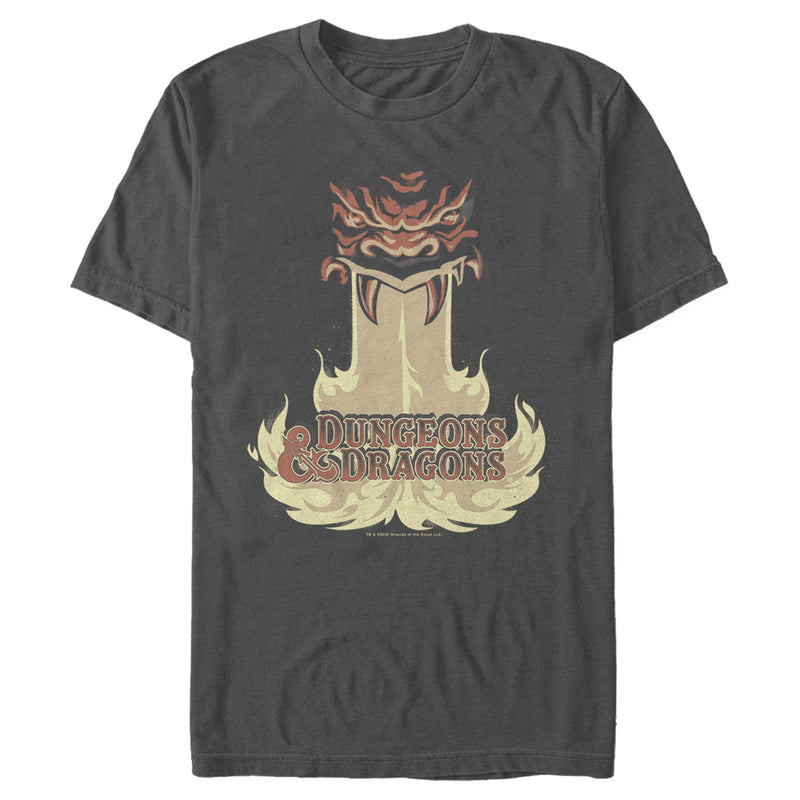 Men's Dungeons & Dragons Breathing Flame Dragon Cartoon T-Shirt