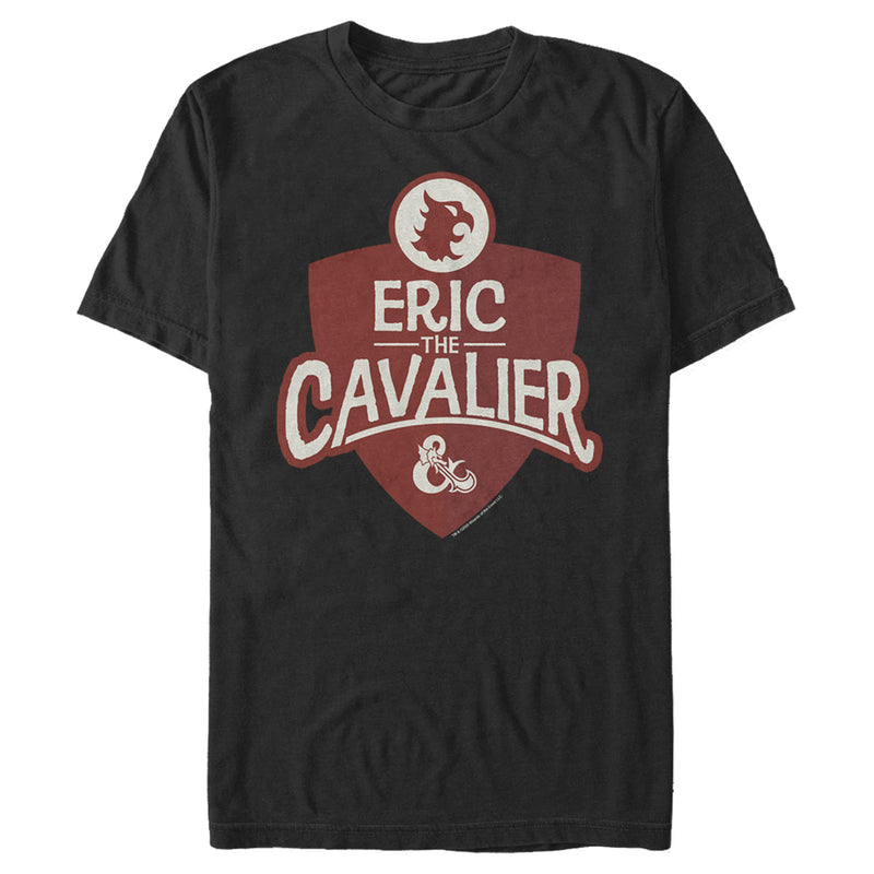 Men's Dungeons & Dragons Eric the Cavalier Shield Cartoon T-Shirt