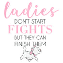 Junior's Aristocats Marie Don't Start Fights Quote T-Shirt