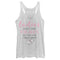 Women's Aristocats Marie Don't Start Fights Quote Racerback Tank Top