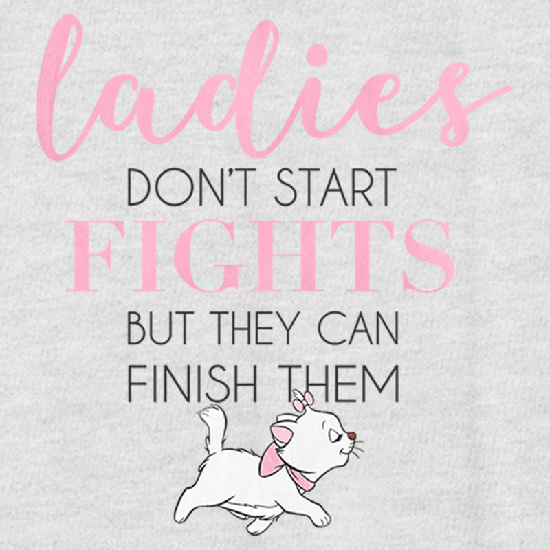 Women's Aristocats Marie Don't Start Fights Quote Racerback Tank Top