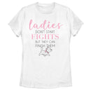 Women's Aristocats Marie Don't Start Fights Quote T-Shirt