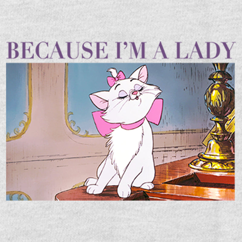 Women's Aristocats Marie Photo Because I'm a Lady Racerback Tank Top