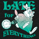 Junior's Alice in Wonderland White Rabbit Late for Everything Festival Muscle Tee