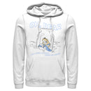 Men's Alice in Wonderland Alice Oh, Dear Cried So Much Pull Over Hoodie