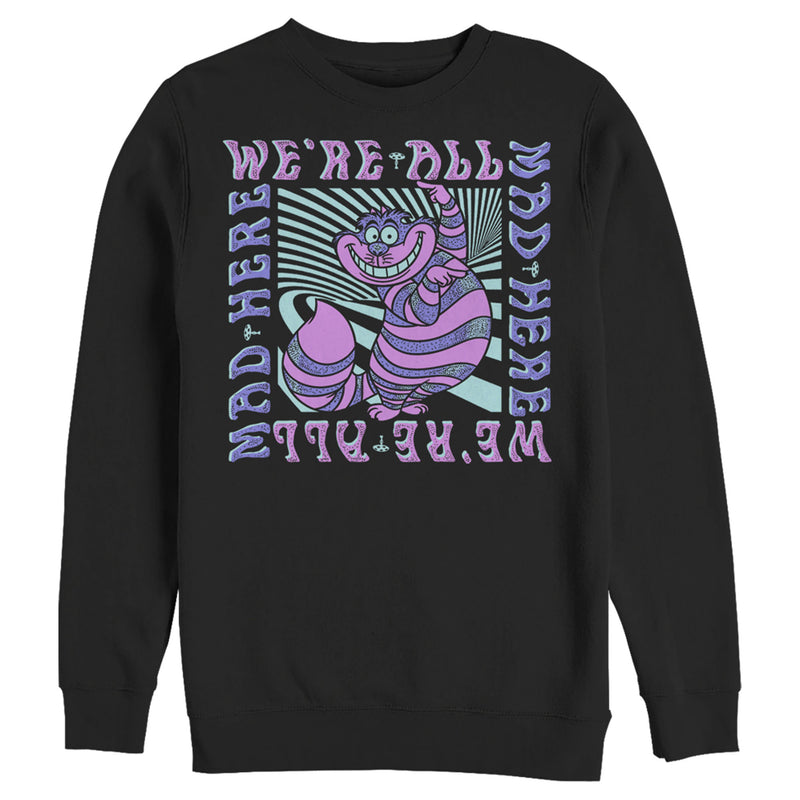 Men's Alice in Wonderland We're All Mad Here Trippy Sweatshirt