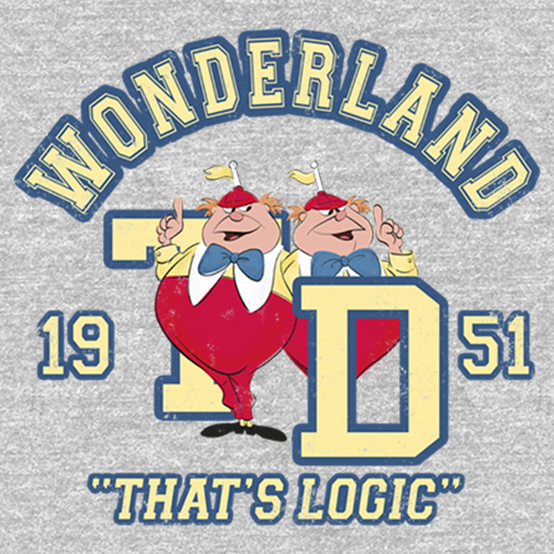 Men's Alice in Wonderland Retro Tweedledee and Tweedledum That's Logic Sweatshirt