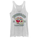 Women's Alice in Wonderland Retro Tweedledee and Tweedledum That's Logic Racerback Tank Top