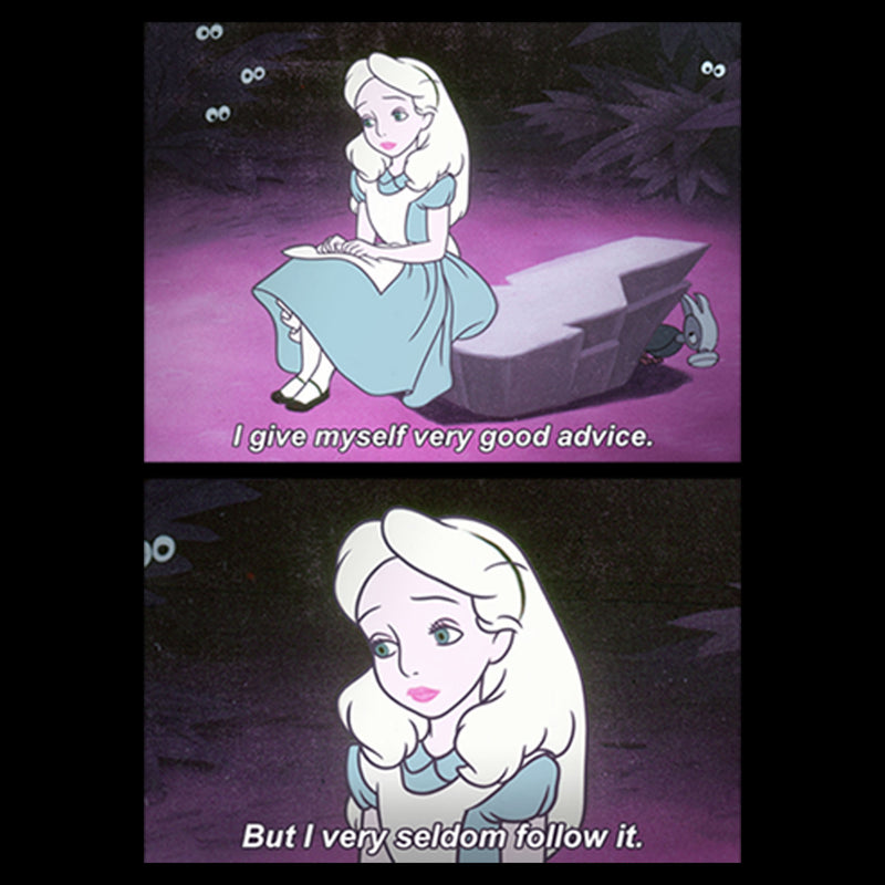 Men's Alice in Wonderland Very Good Advice Scene Pull Over Hoodie