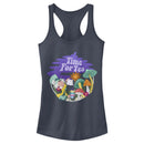 Junior's Alice in Wonderland Mad Hatter Time for Tea Racerback Tank Top