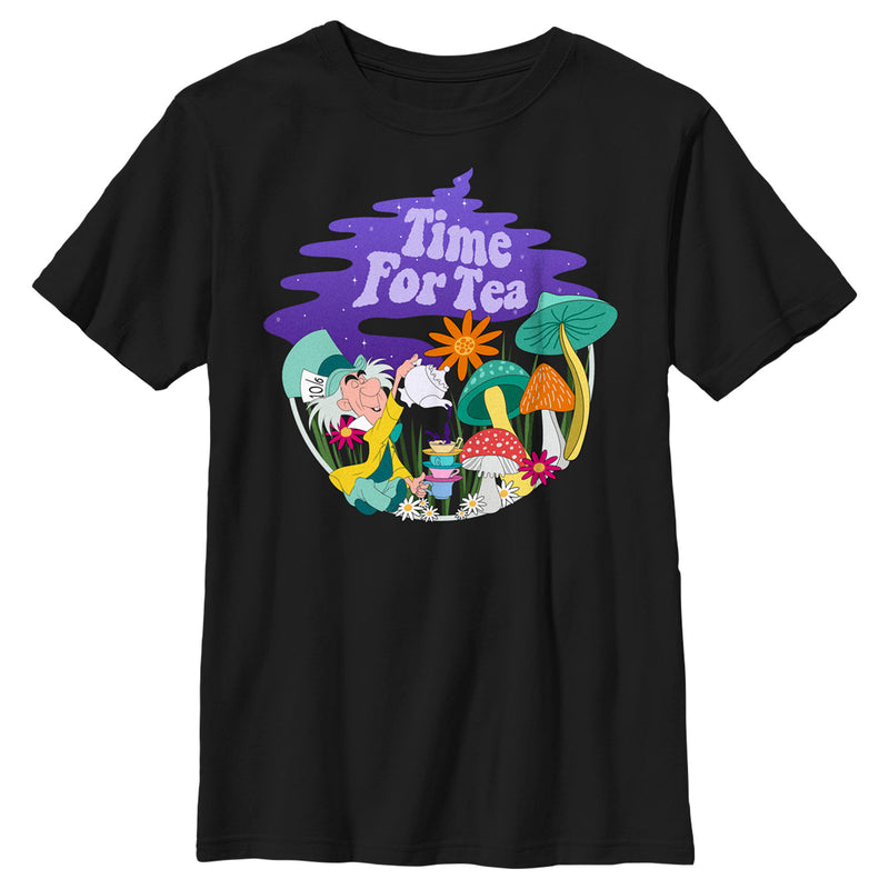 Boy's Alice in Wonderland Mad Hatter Time for Tea T-Shirt