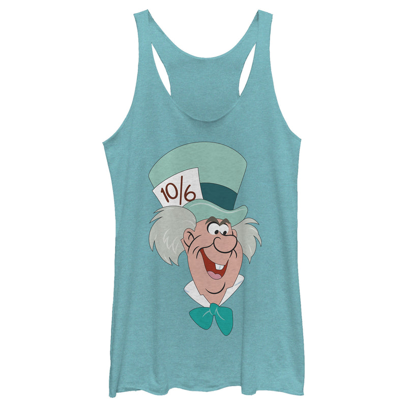 Women's Alice in Wonderland The Mad Hatter Racerback Tank Top