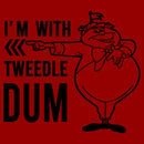 Men's Alice in Wonderland I’m With Tweedledum T-Shirt