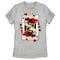 Women's Alice in Wonderland Queen of Hearts Playing Card T-Shirt