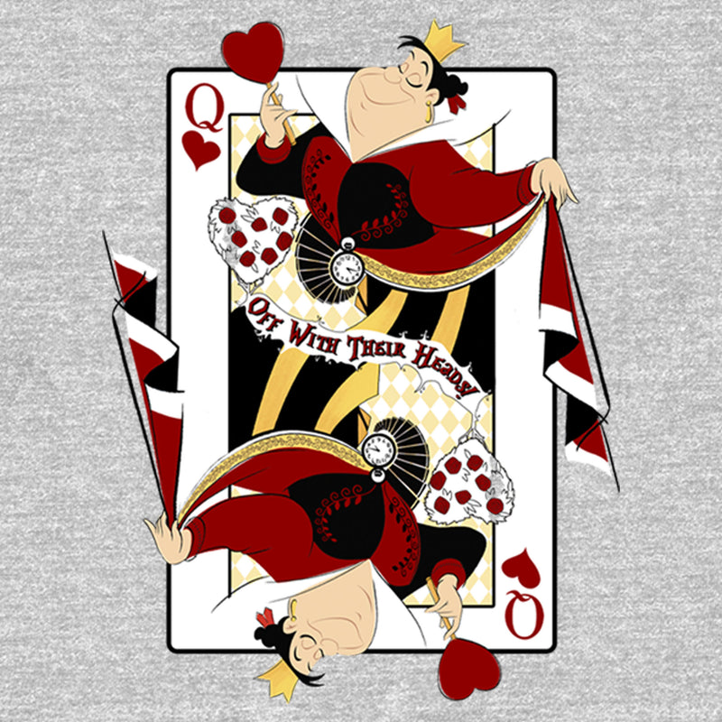 Men's Alice in Wonderland Queen of Hearts Playing Card Sweatshirt