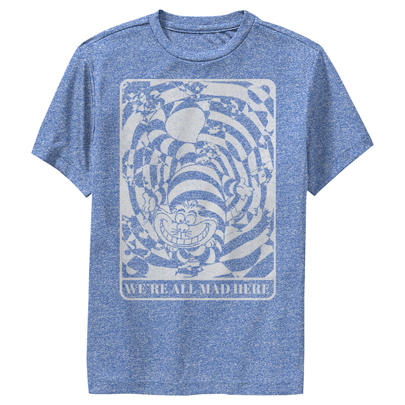 Boy's Alice in Wonderland Cheshire Cat We're All Mad Here Performance Tee