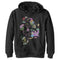 Boy's Alice in Wonderland Map Of Cheshire Cat Paw Prints Pull Over Hoodie