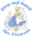 Boy's Alice in Wonderland Stop and Smell the Flowers T-Shirt