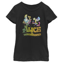 Girl's Alice in Wonderland Alice and Mad Hatter Party T-Shirt