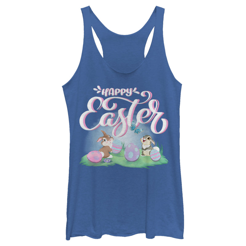 Women's Bambi Happy Easter Thumper Racerback Tank Top