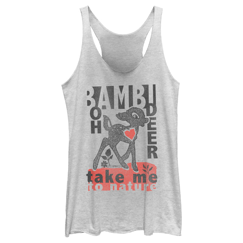 Women's Bambi Take Me to Nature Racerback Tank Top