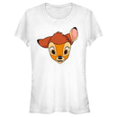 Junior's Bambi Face Portrait T-Shirt